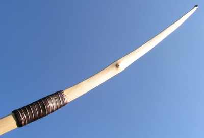 Black locust longbow 50#@28'' Robinier (aubier)