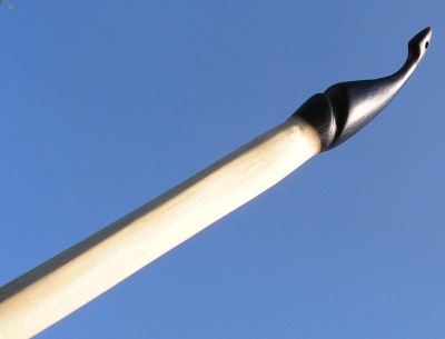Black locust longbow 50#@28'' Robinier (aubier)